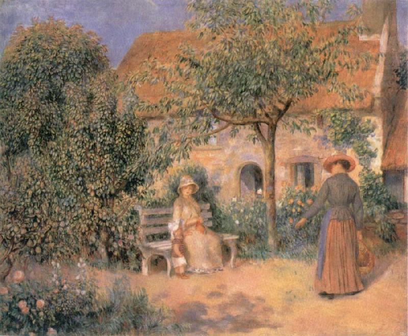 Pierre-Auguste Renoir Garden scene in Brittany France oil painting art
